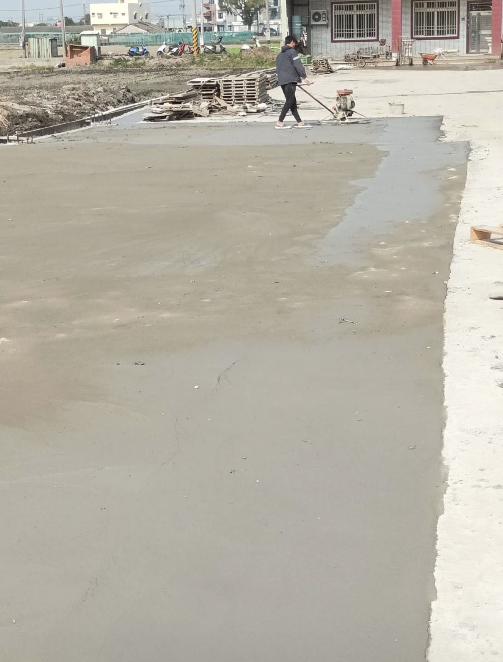 西螺鎮地板填土 水溝 鋼筋混凝土 粉光